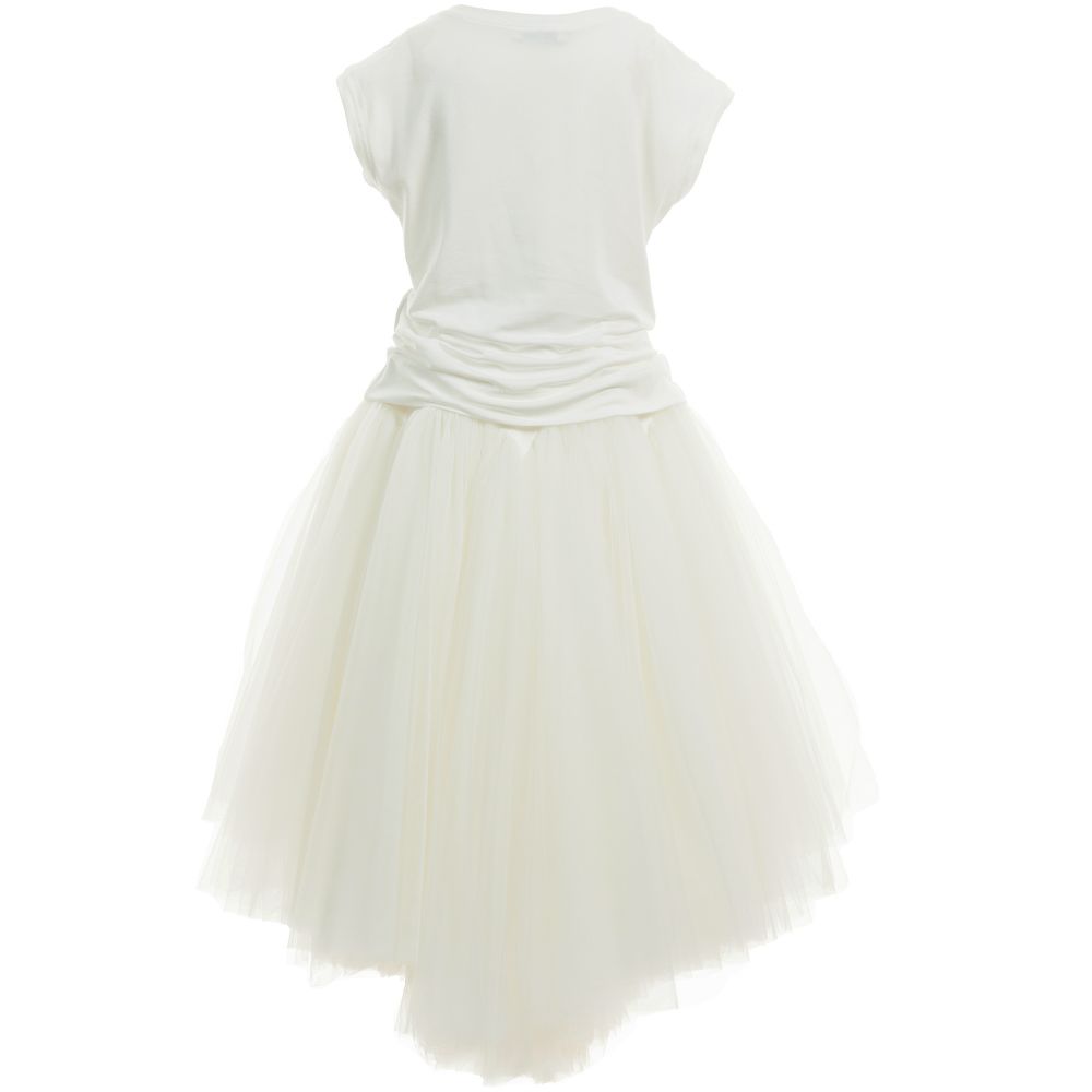 Monnalisa Шик-Ivory Skirt and Top Set | Childrensalon Outlet