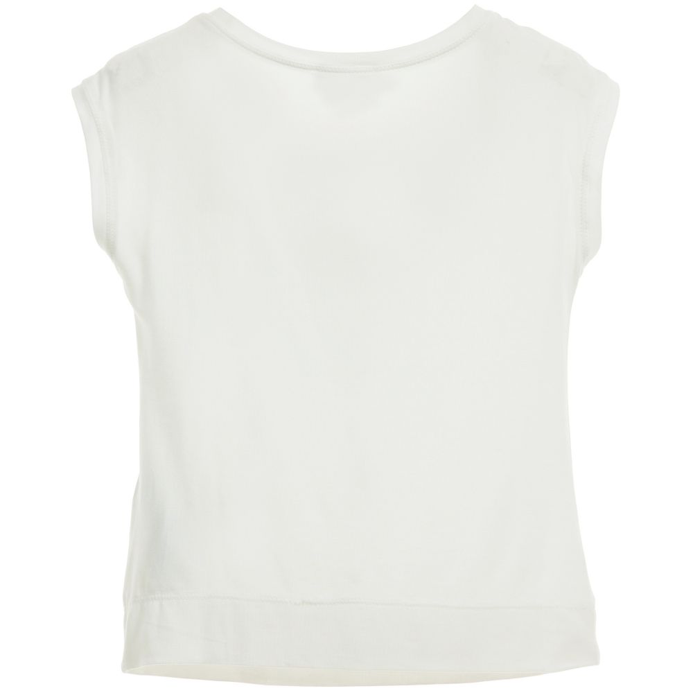 Monnalisa Шик-Ivory Skirt and Top Set | Childrensalon Outlet