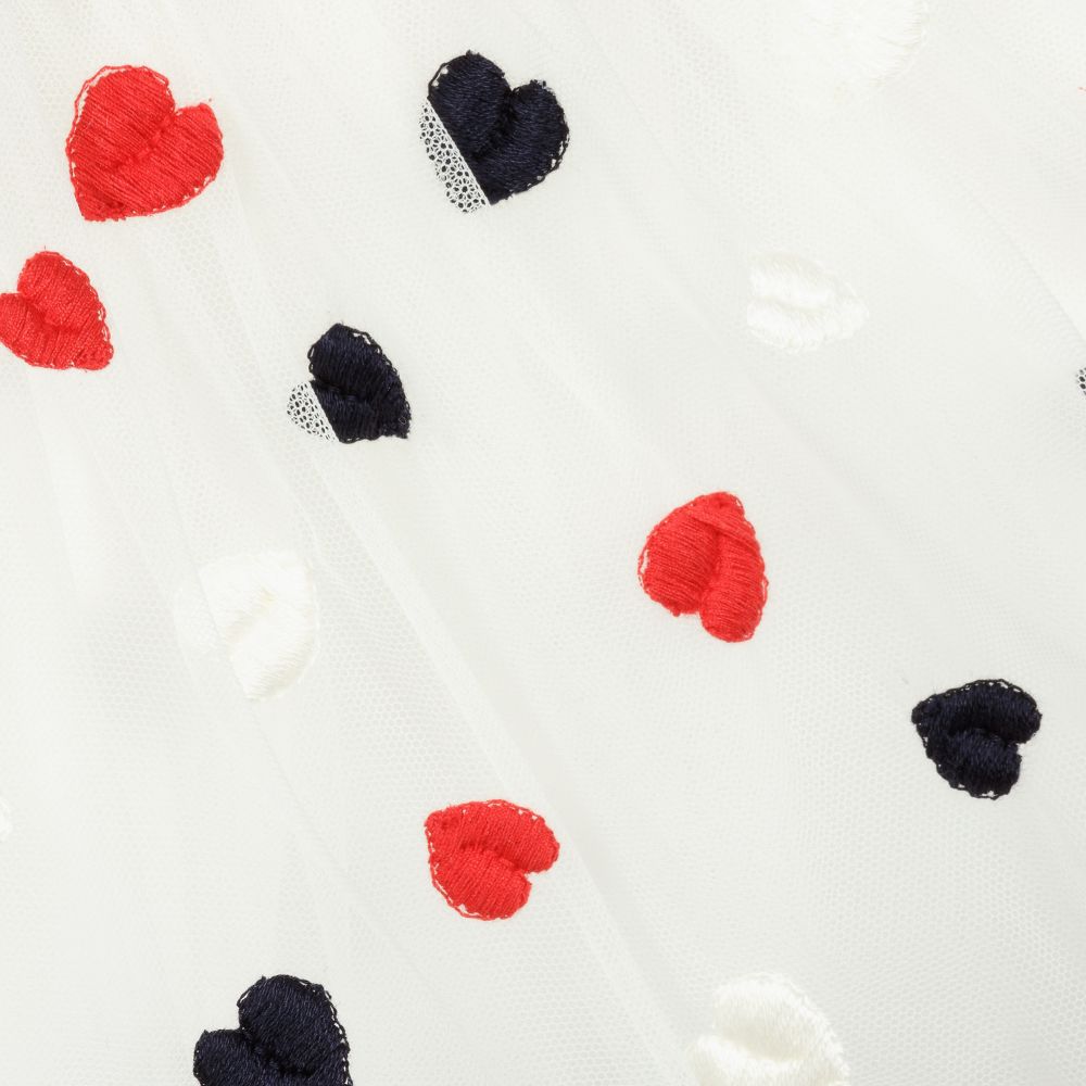 Monnalisa-Юбка из тюля цвета слоновой кости | Childrensalon Outlet