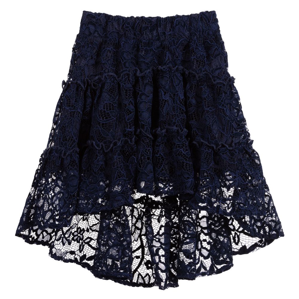 Jupe dentelle hotsell bleu marine