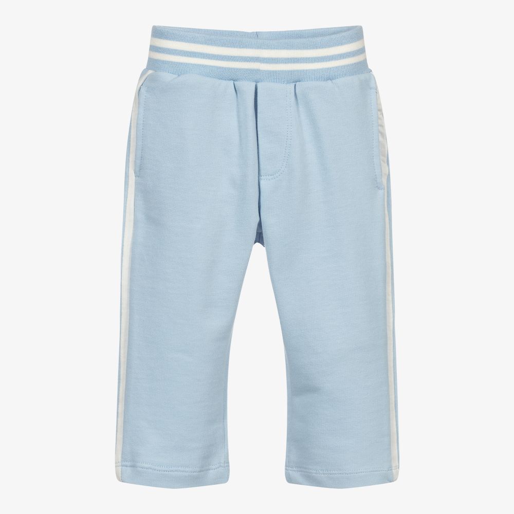 Monnalisa-Голубые хлопковые джоггеры | Childrensalon Outlet
