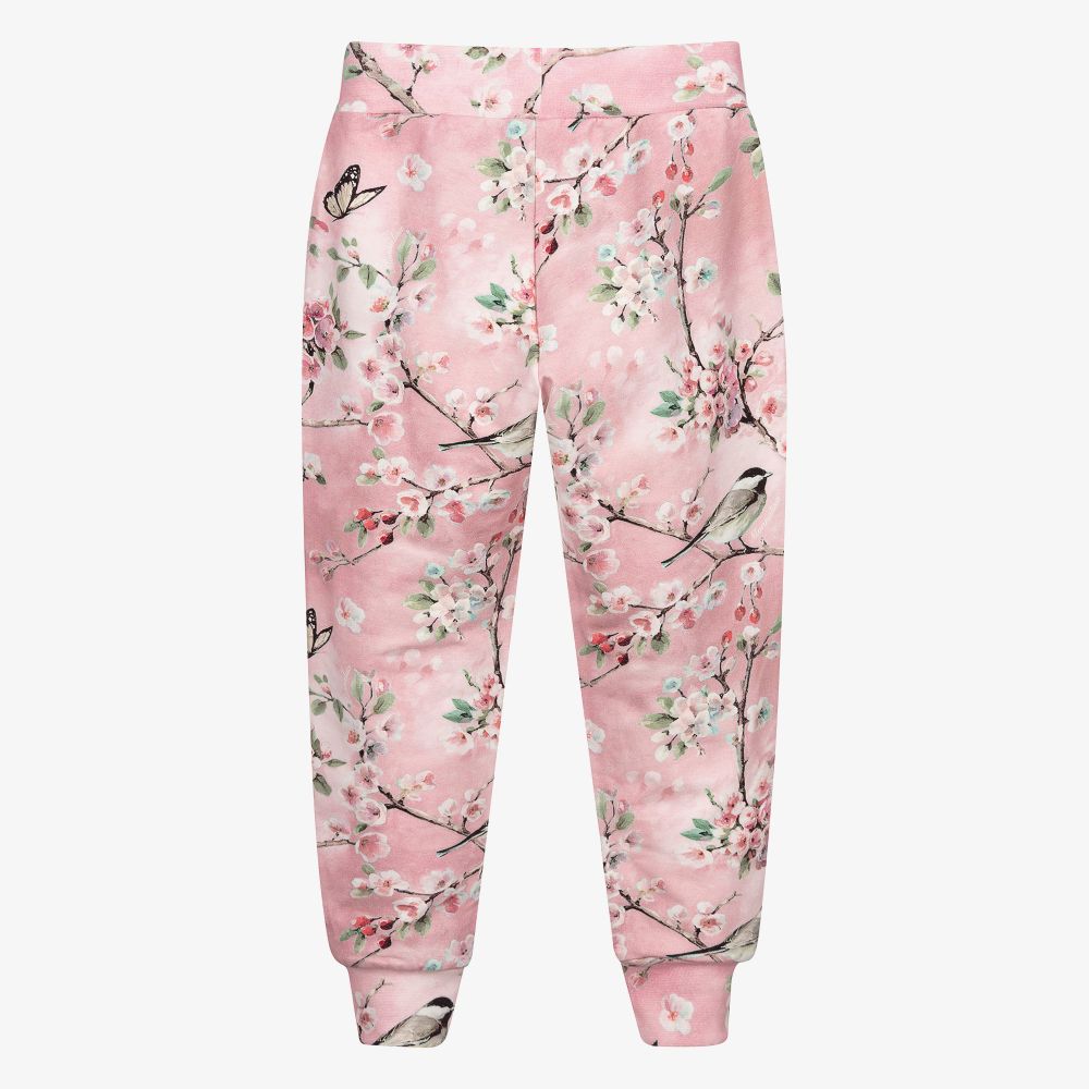 Monnalisa-جوغرز قطن جيرسي لون زهري فاتح للبنات | Childrensalon Outlet