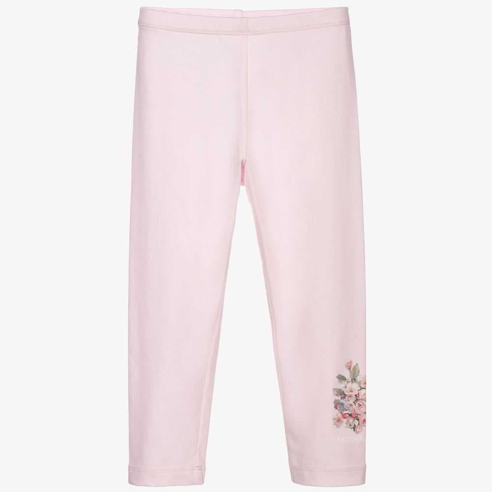 Monnalisa - Pale Pink Jersey Leggings | Childrensalon
