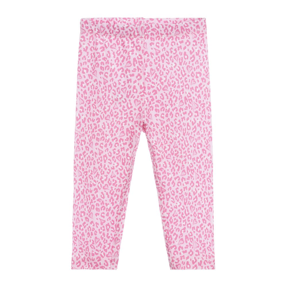 Monnalisa - Pink Animal Print Leggings | Childrensalon