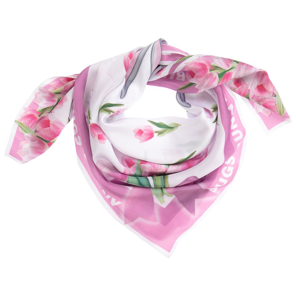 Monnalisa - Pink Bugs Bunny Scarf (67cm) | Childrensalon