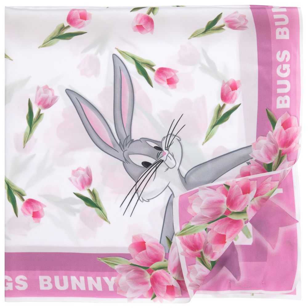 Monnalisa - Pink Bugs Bunny Scarf (67cm) | Childrensalon Outlet