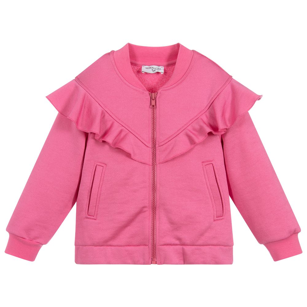 Monnalisa - Pink Bugs Bunny Zip-Up Top | Childrensalon