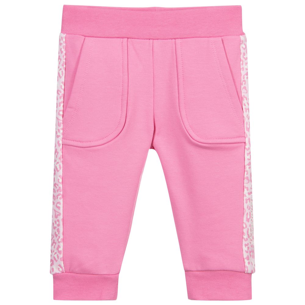 Monnalisa - Pinkfarbene Baumwoll-Jogginghose (B) | Childrensalon