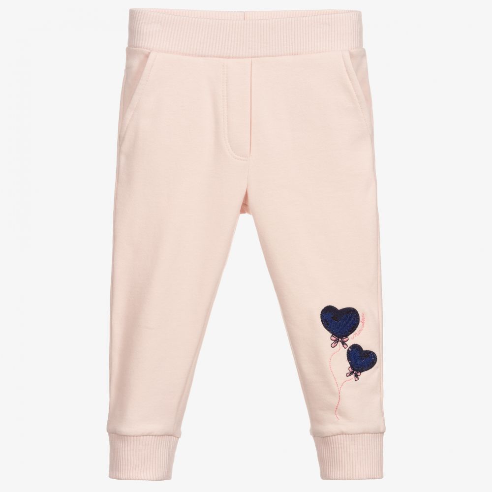 Monnalisa - Pink Cotton Balloon Joggers  | Childrensalon