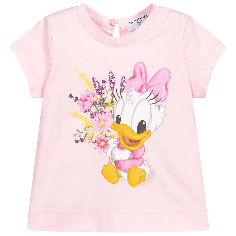 Monnalisa Bebé - Pink Cotton Disney© T-Shirt | Childrensalon