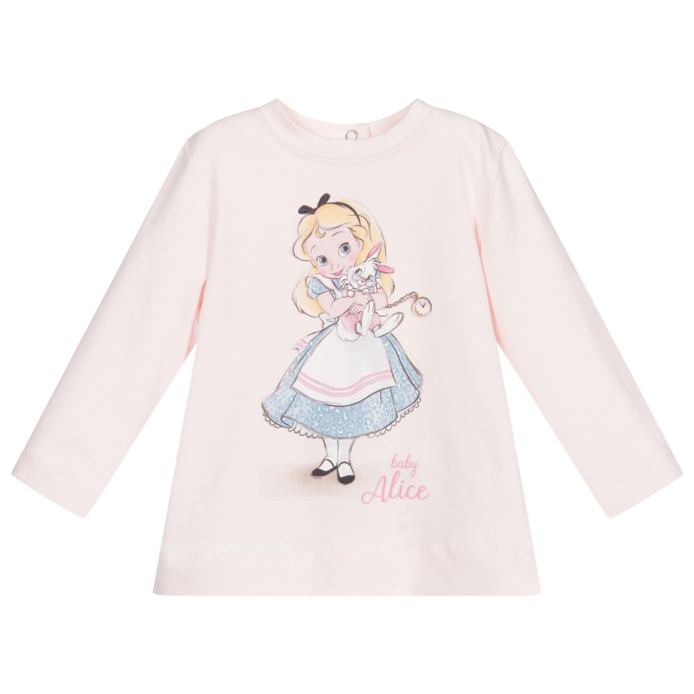 Monnalisa - Haut Disney en coton rose | Childrensalon