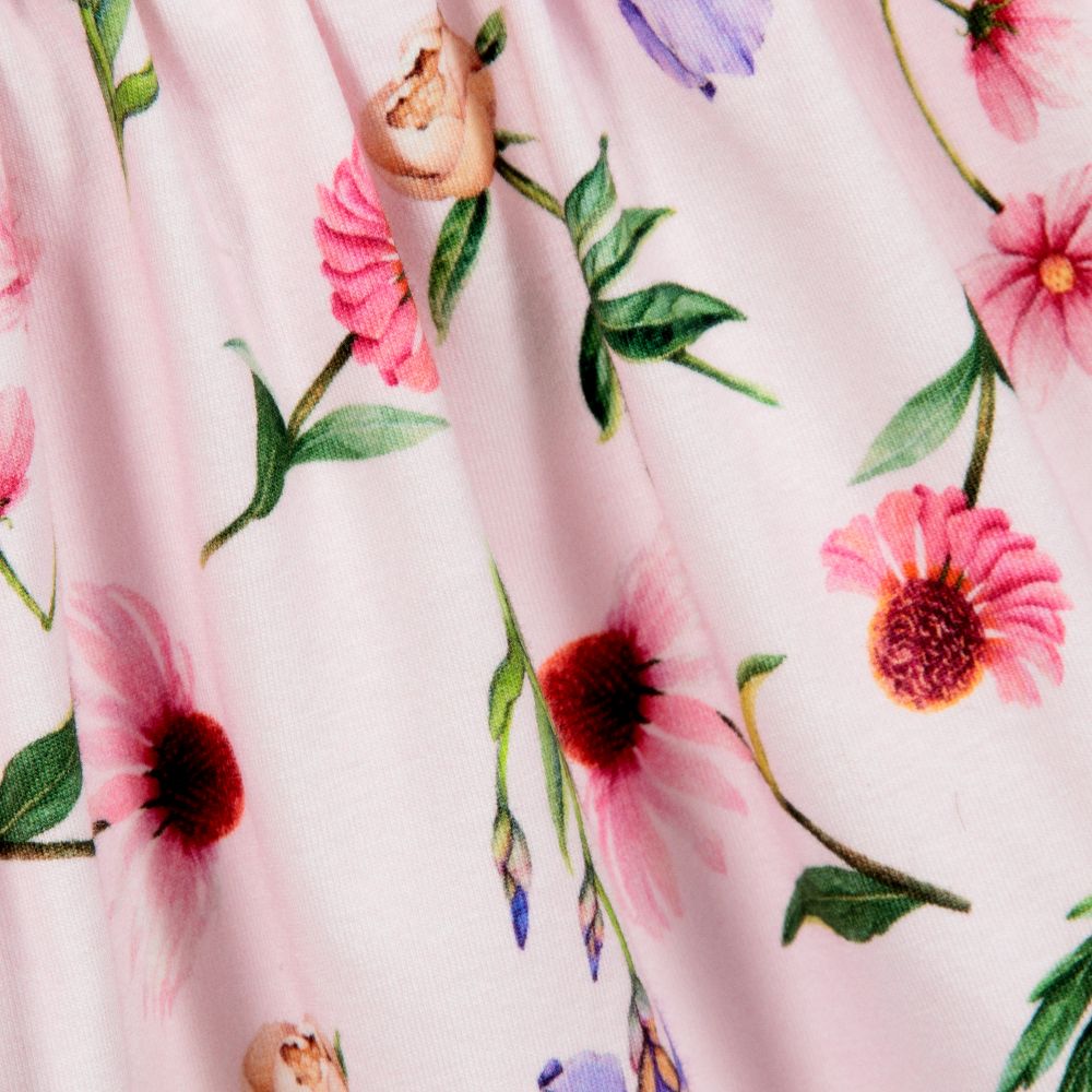 Monnalisa-Pink Cotton Jersey Dress | Childrensalon Outlet