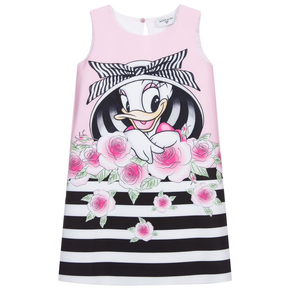 Monnalisa-Розовое платье с Дейзи Дак | Childrensalon Outlet