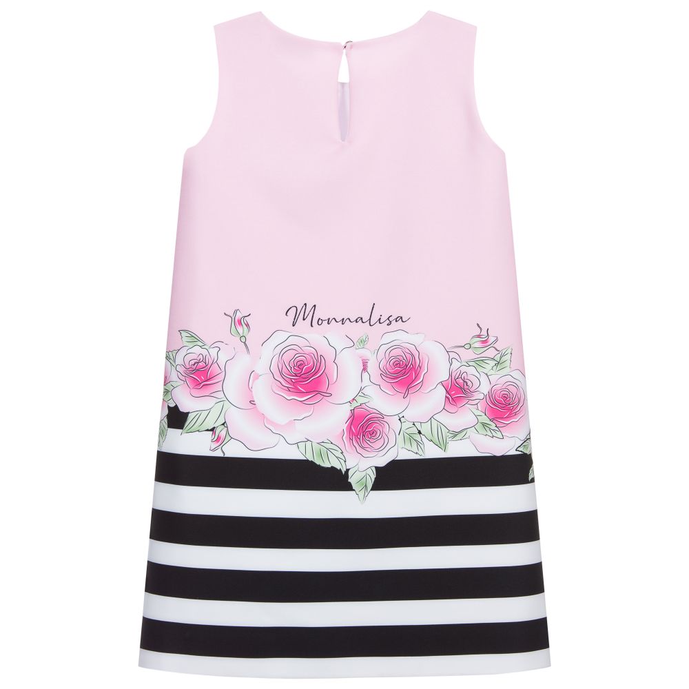 Monnalisa Pink Daisy Duck Dress Childrensalon Outlet