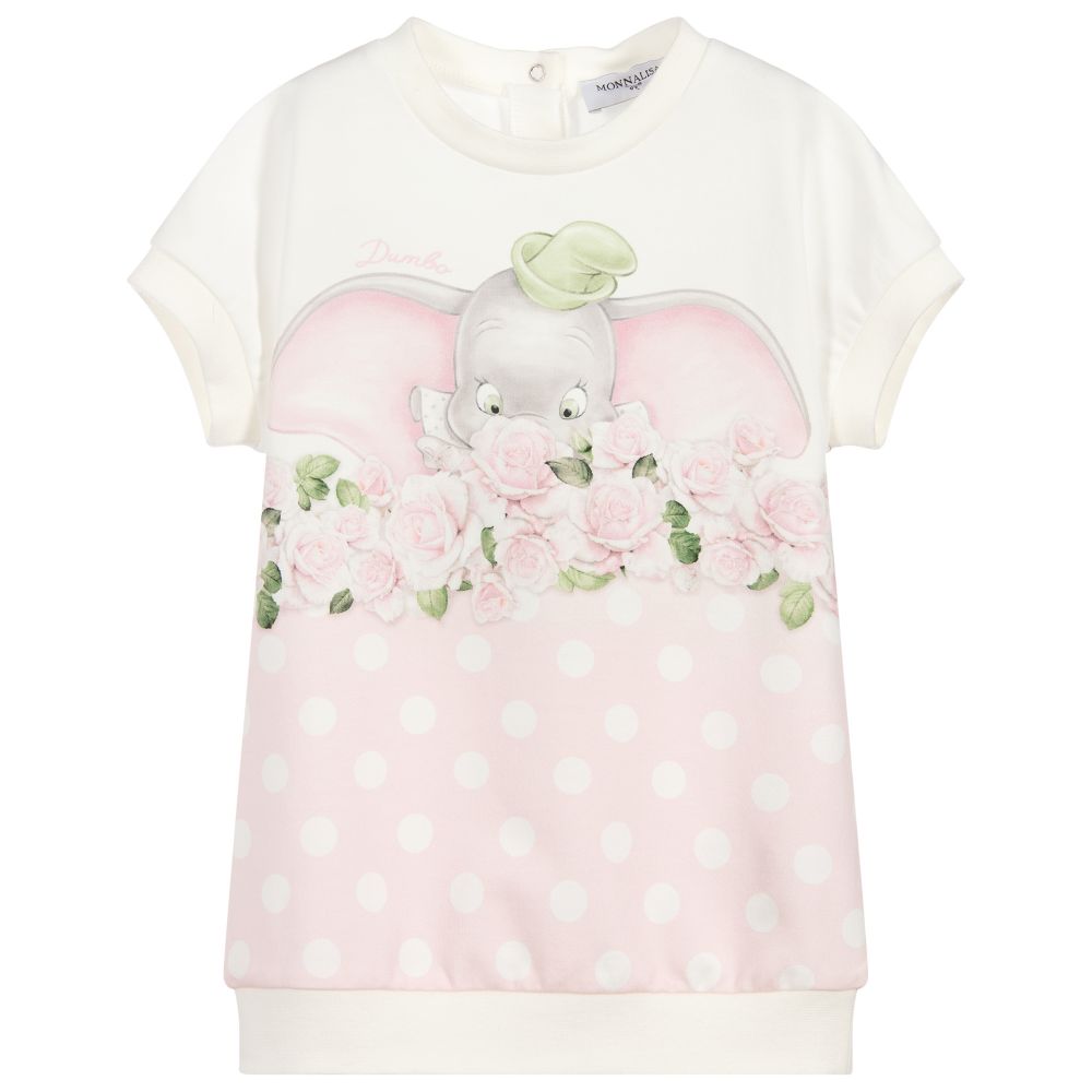 Monnalisa - Pink Disney Dumbo Dress | Childrensalon Outlet