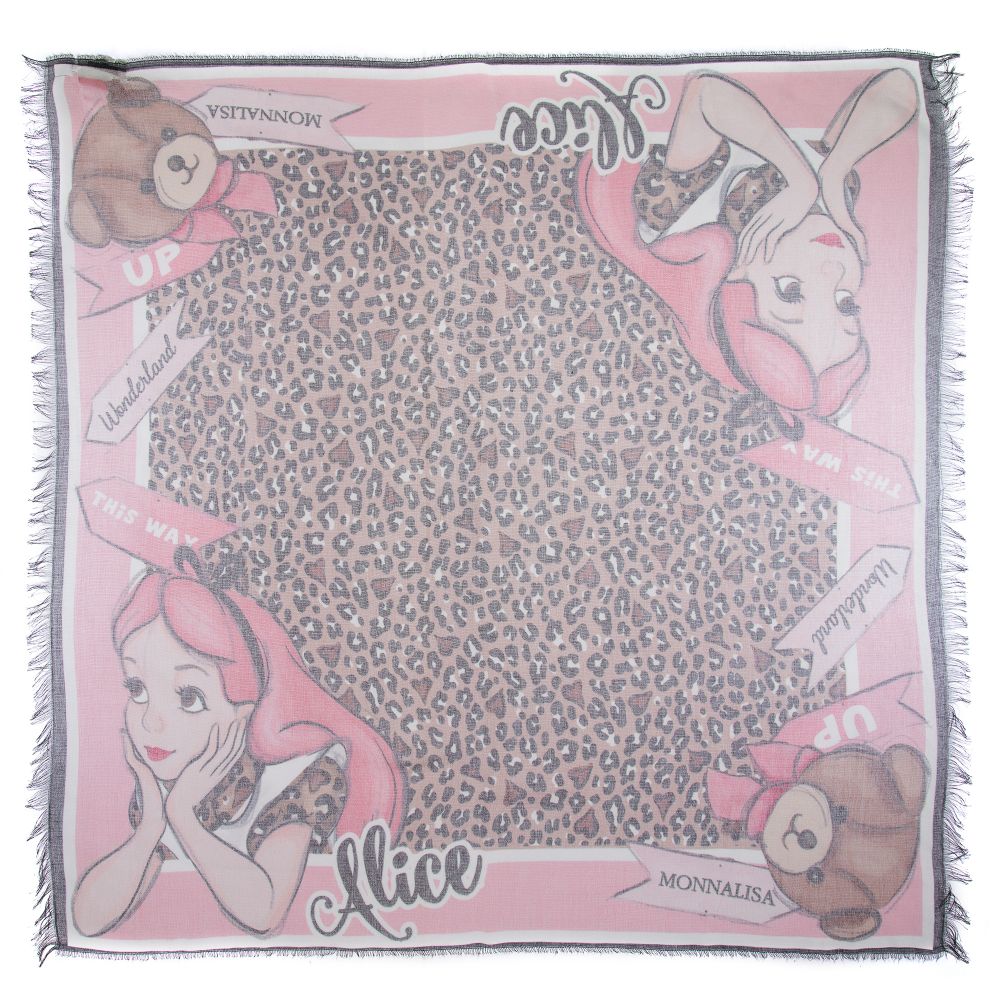 Monnalisa-Pink Disney Scarf (72cm) | Childrensalon Outlet