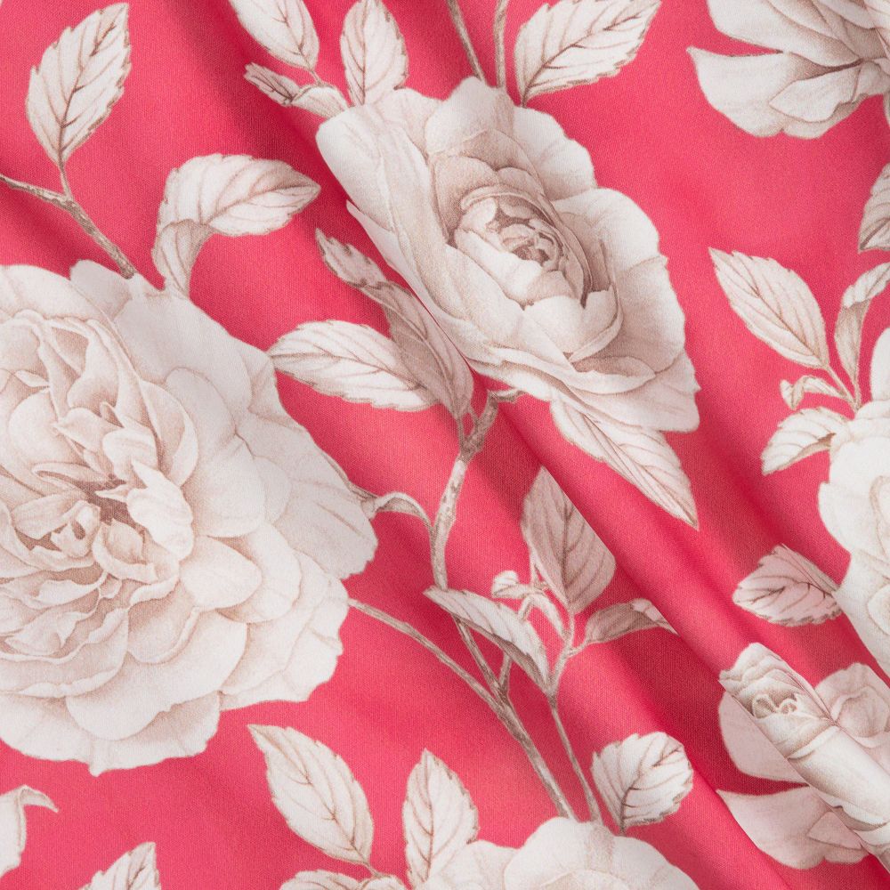 Monnalisa Chic-Pink Floral Crêpe Blouse | Childrensalon Outlet