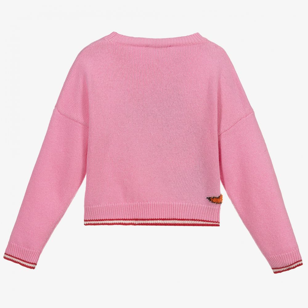 Pink sweater for girl shop