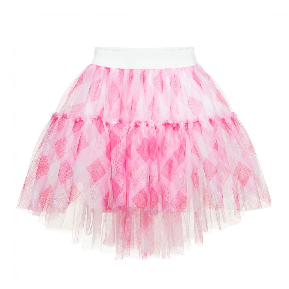 Monnalisa - Pink Tulle Skirt | Childrensalon