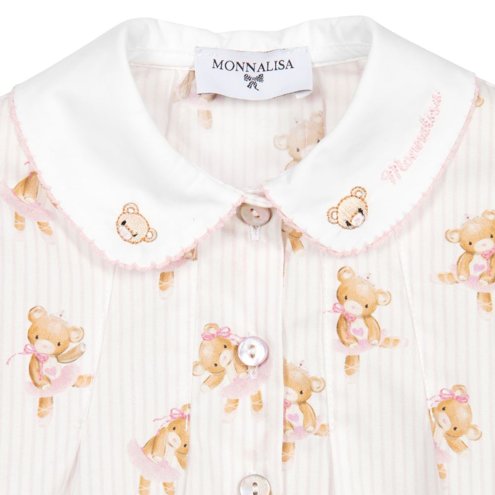 Monnalisa pink blouse hotsell