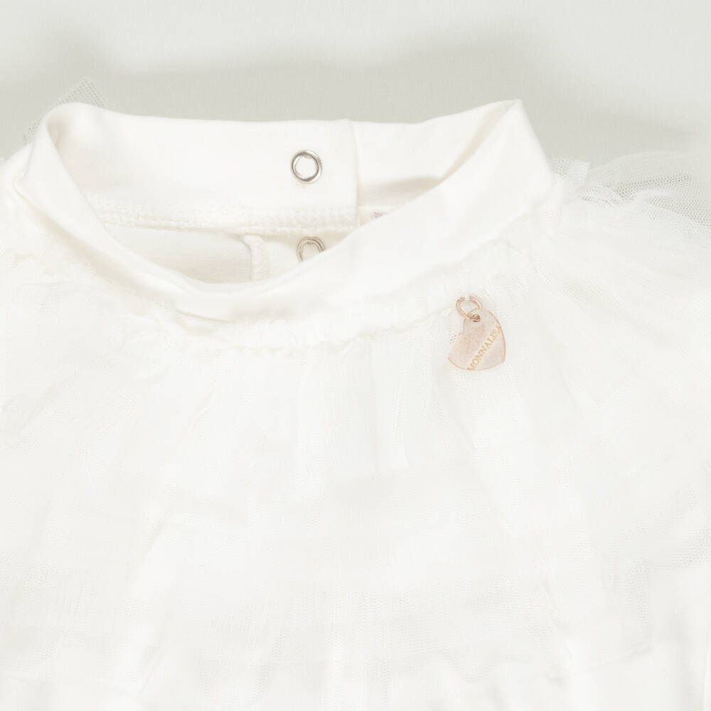 Monnalisa-Preloved Girls Ivory Turtleneck Top (7 years) | Childrensalon Outlet