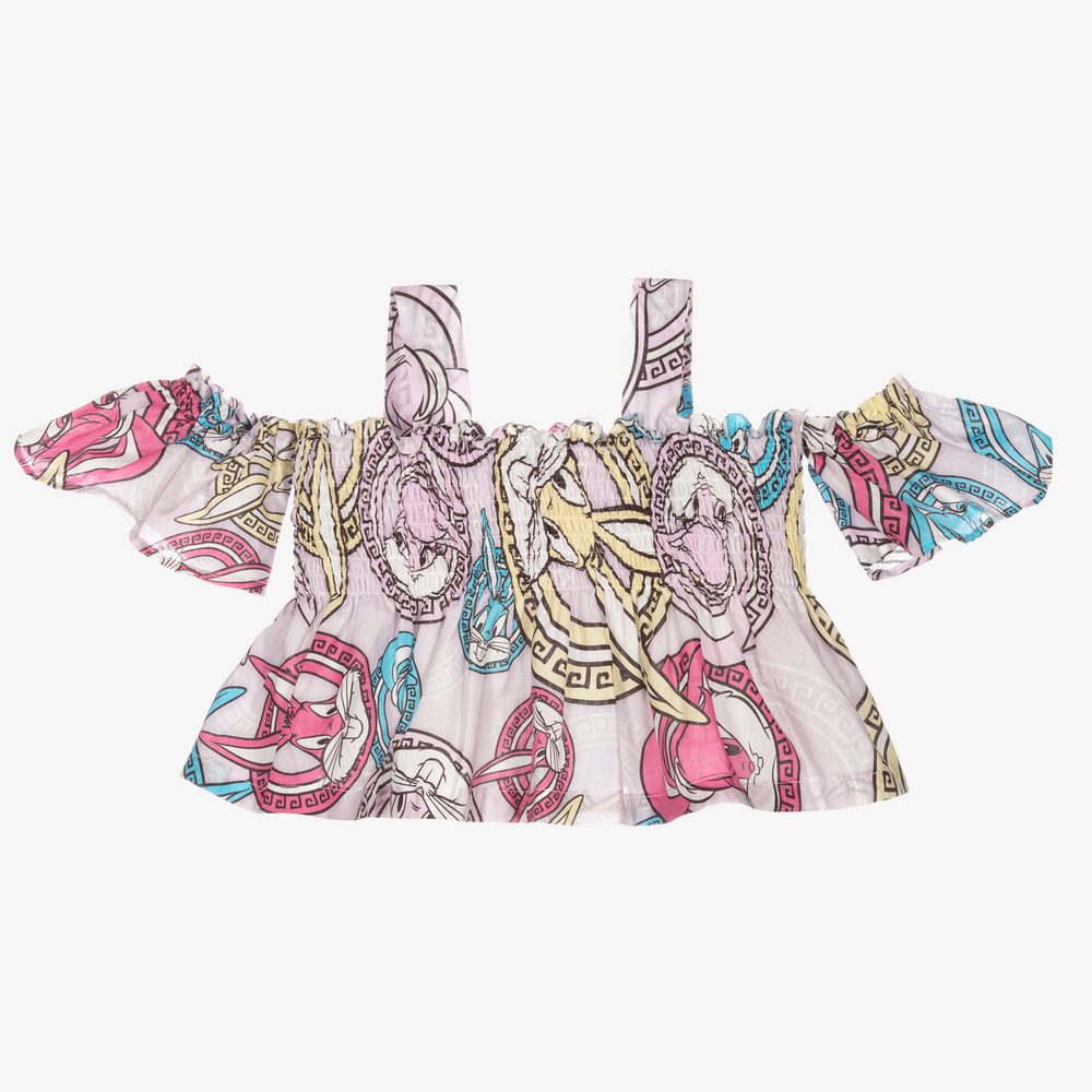 Monnalisa-Purple Bugs Bunny & Lola Top | Childrensalon Outlet
