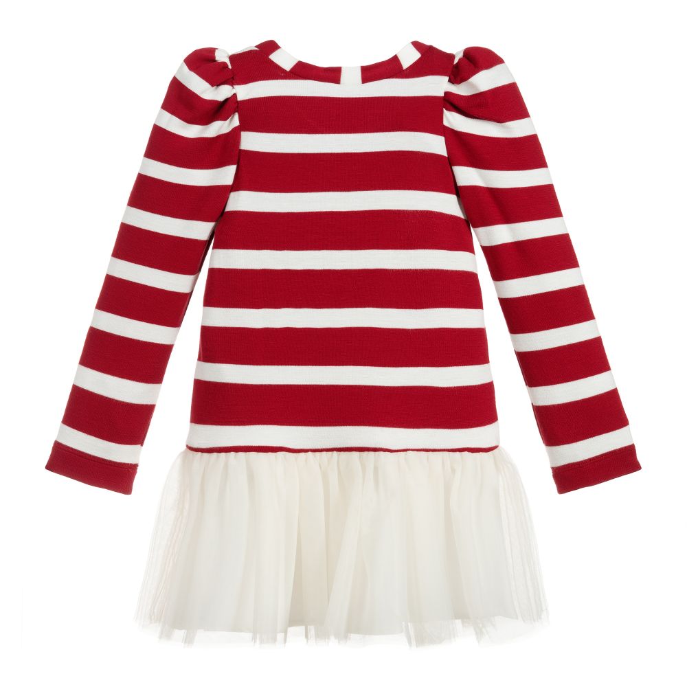 Monnalisa-Red & Ivory Disney Dress | Childrensalon Outlet