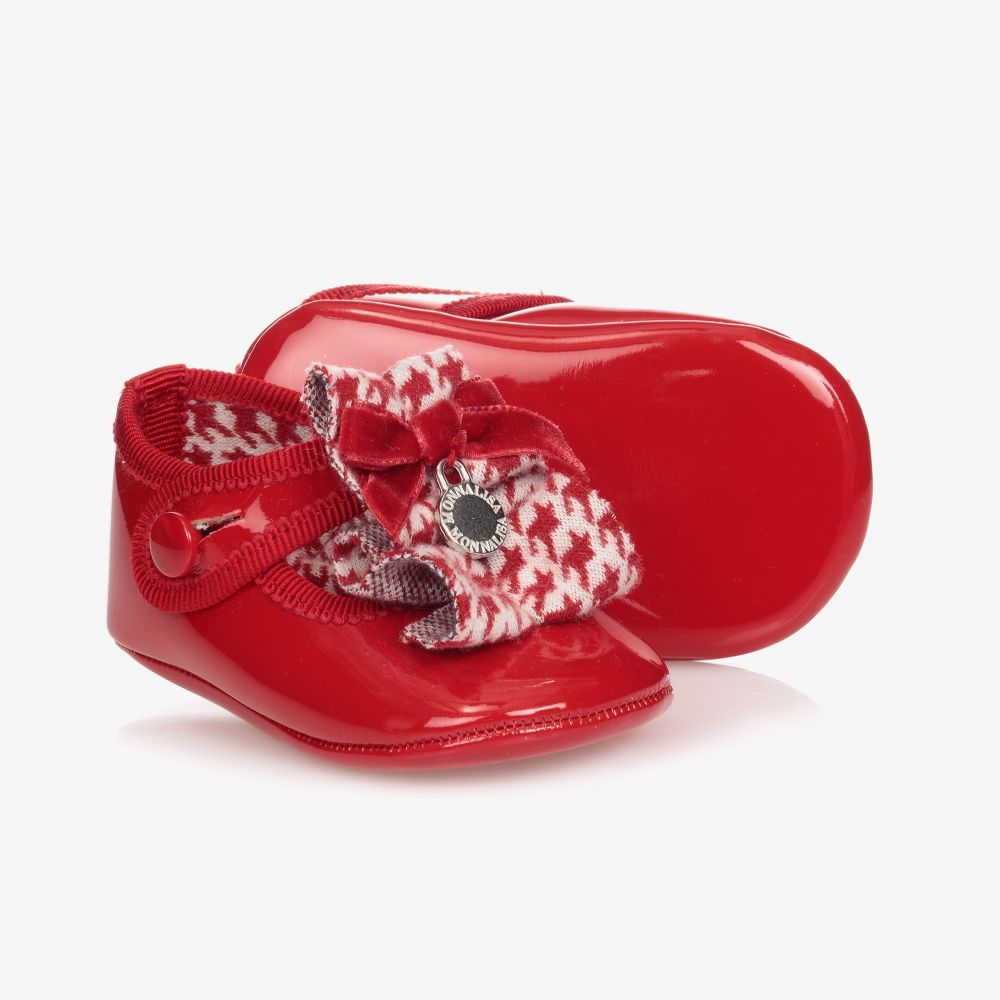 Monnalisa - Red Patent Pre-Walker Shoes | Childrensalon