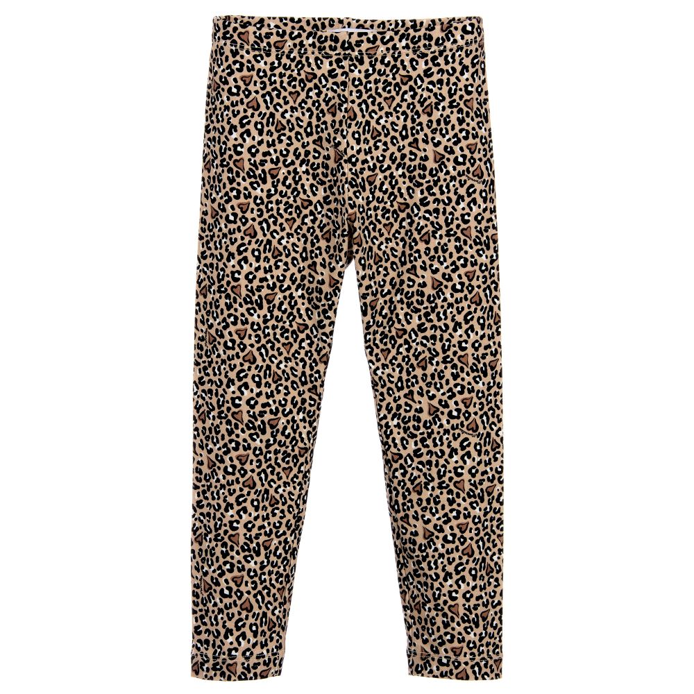 Monnalisa - Teen Beige Leopard Leggings | Childrensalon