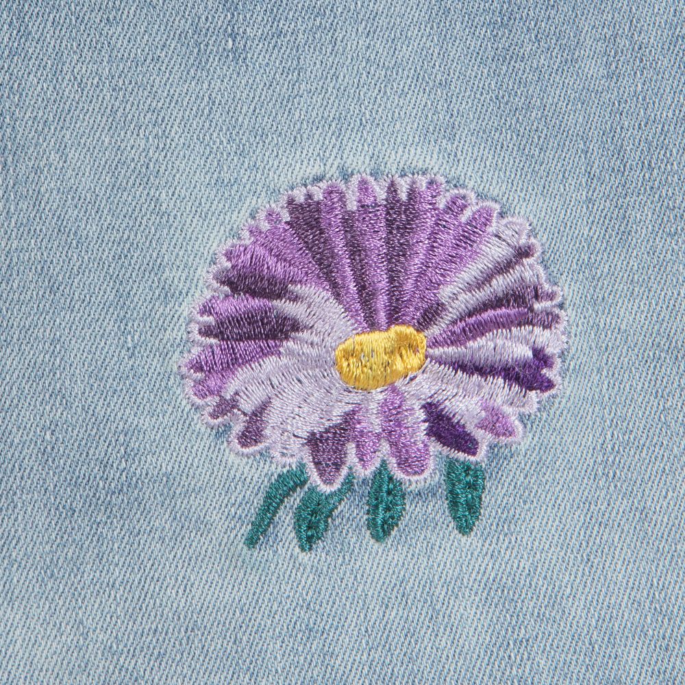 موناليزا-تنورة ميني قطن دنيم لون أزرق | Childrensalon Outlet