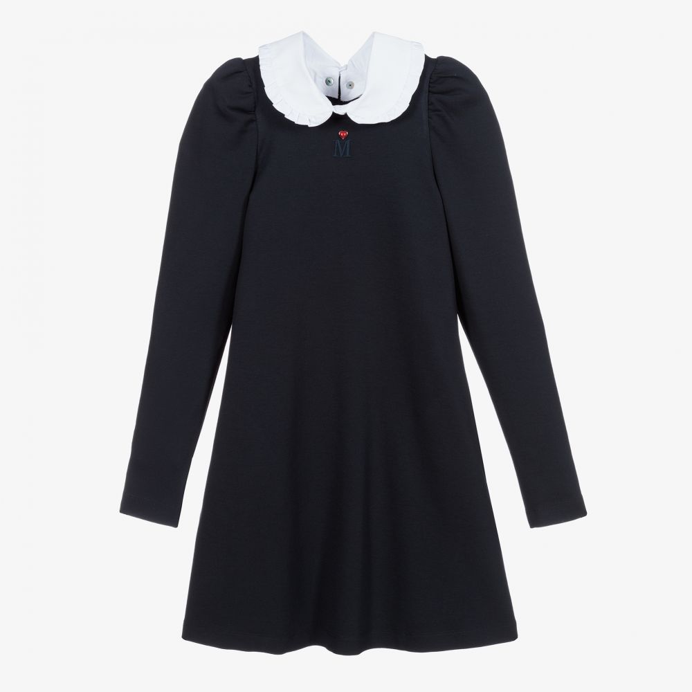 Monnalisa - Teen Blue Logo Shift Dress | Childrensalon