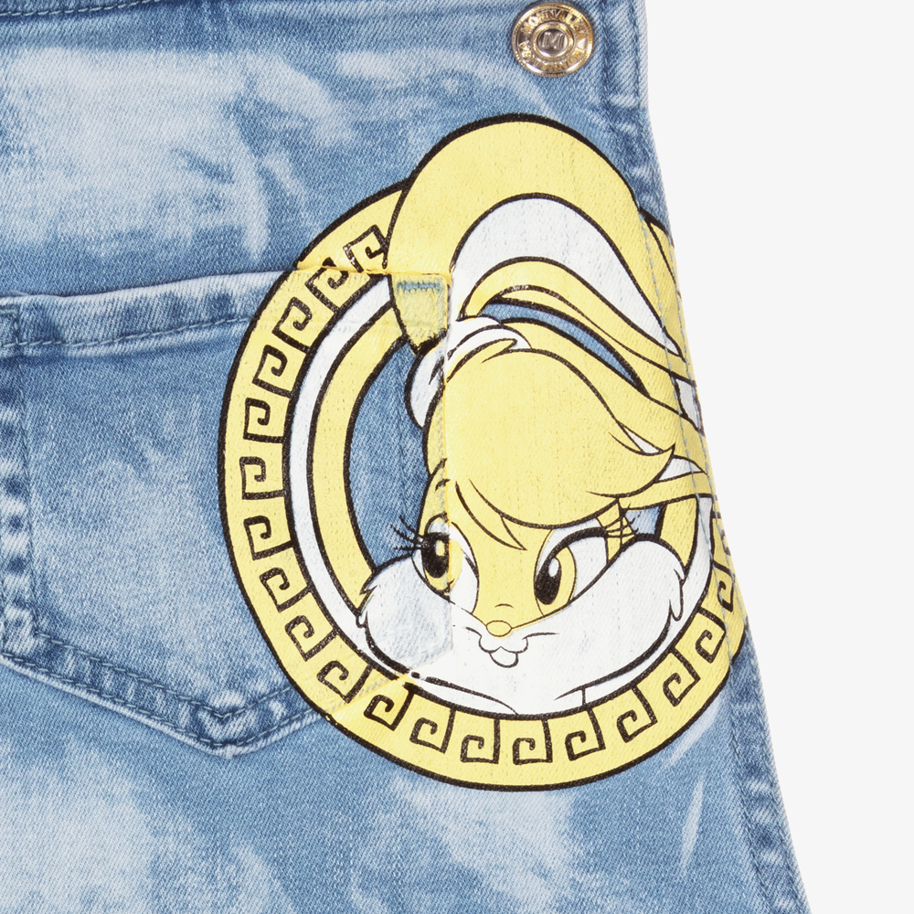 Monnalisa-Джинсовое платье с Багзом Банни для подростков | Childrensalon Outlet