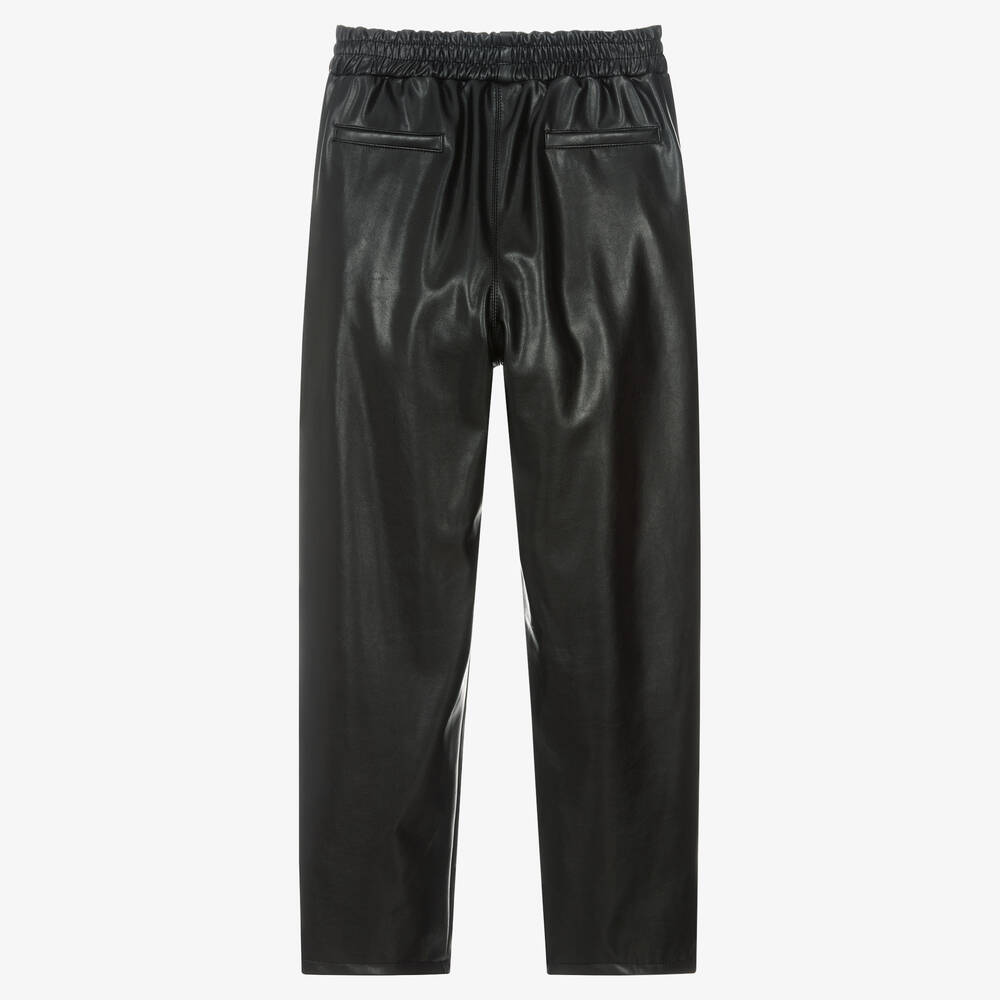 Monnalisa-Teen Faux Leather Trousers | Childrensalon Outlet