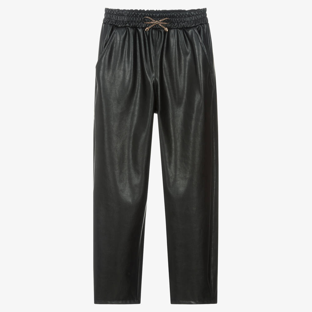 Monnalisa - Teen Faux Leather Trousers | Childrensalon