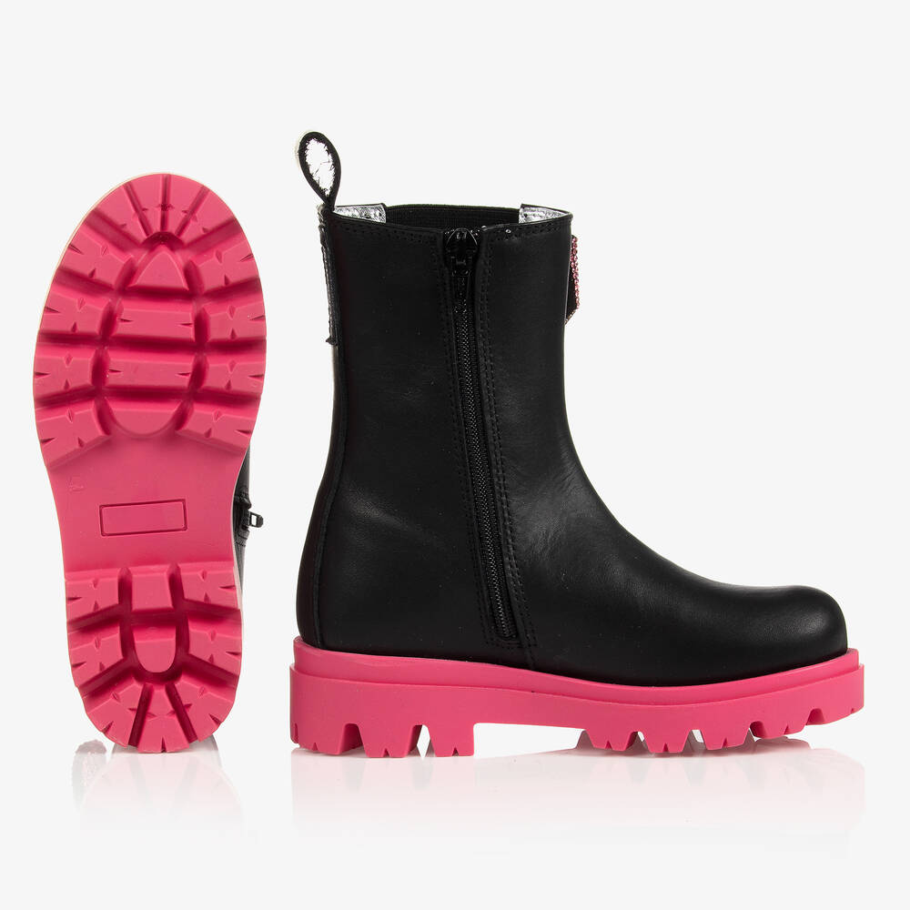 Monnalisa-Черные ботинки челси для девочек-подростков | Childrensalon Outlet