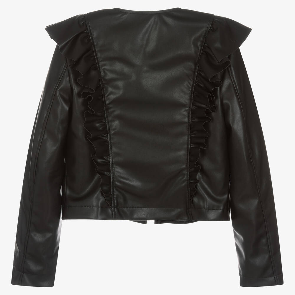 Young girls leather jacket cheap