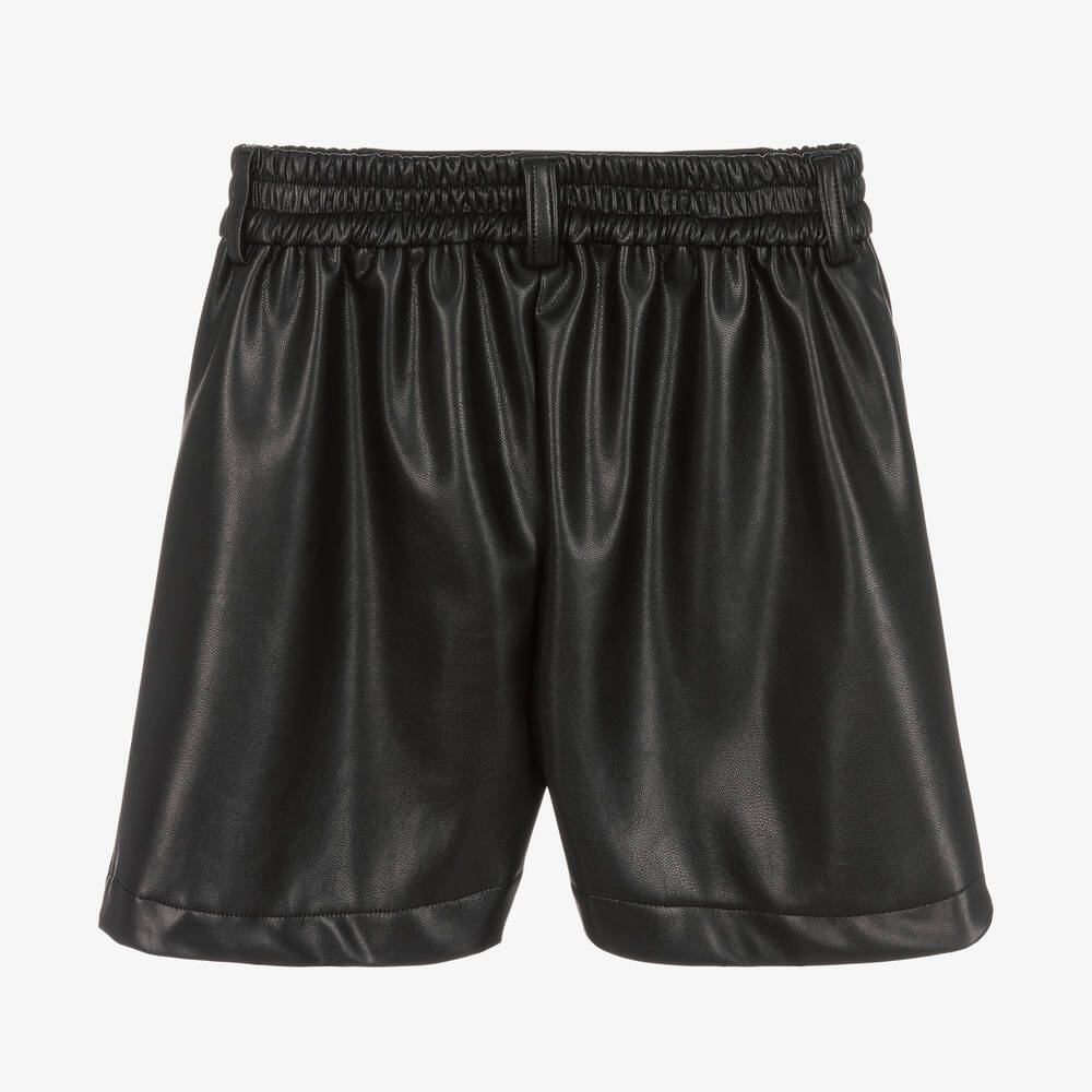 Faux leather shorts h&m discount