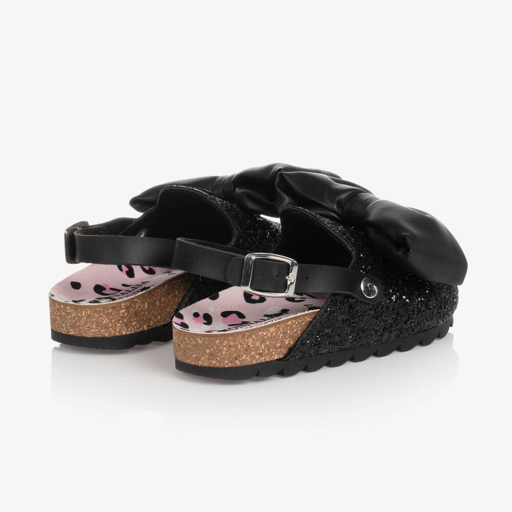 Monnalisa-Черные блестящие сабо | Childrensalon Outlet