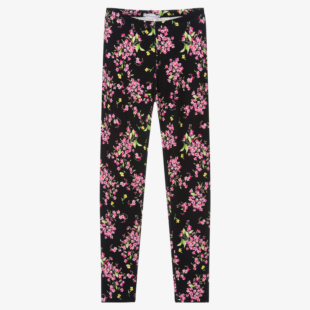 Monnalisa - Schwarze Teen Leggings (M) | Childrensalon