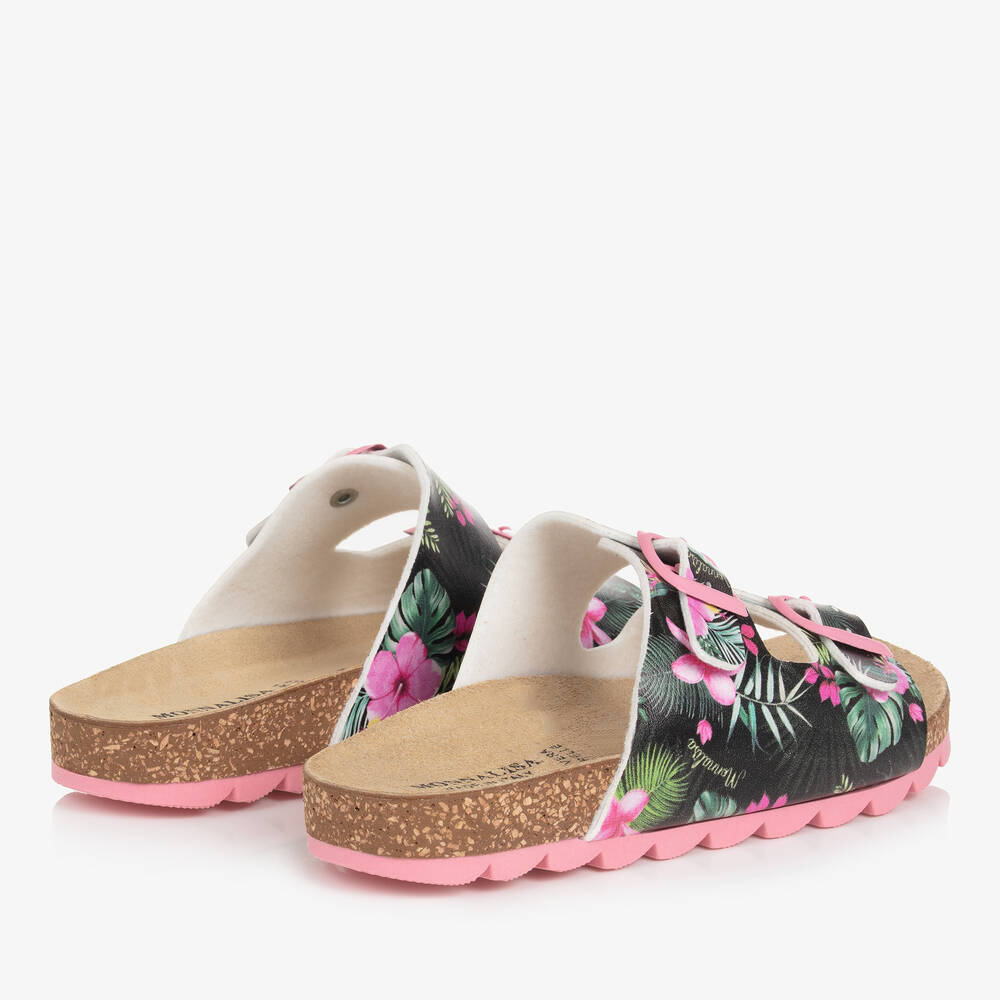 Floral sandals store