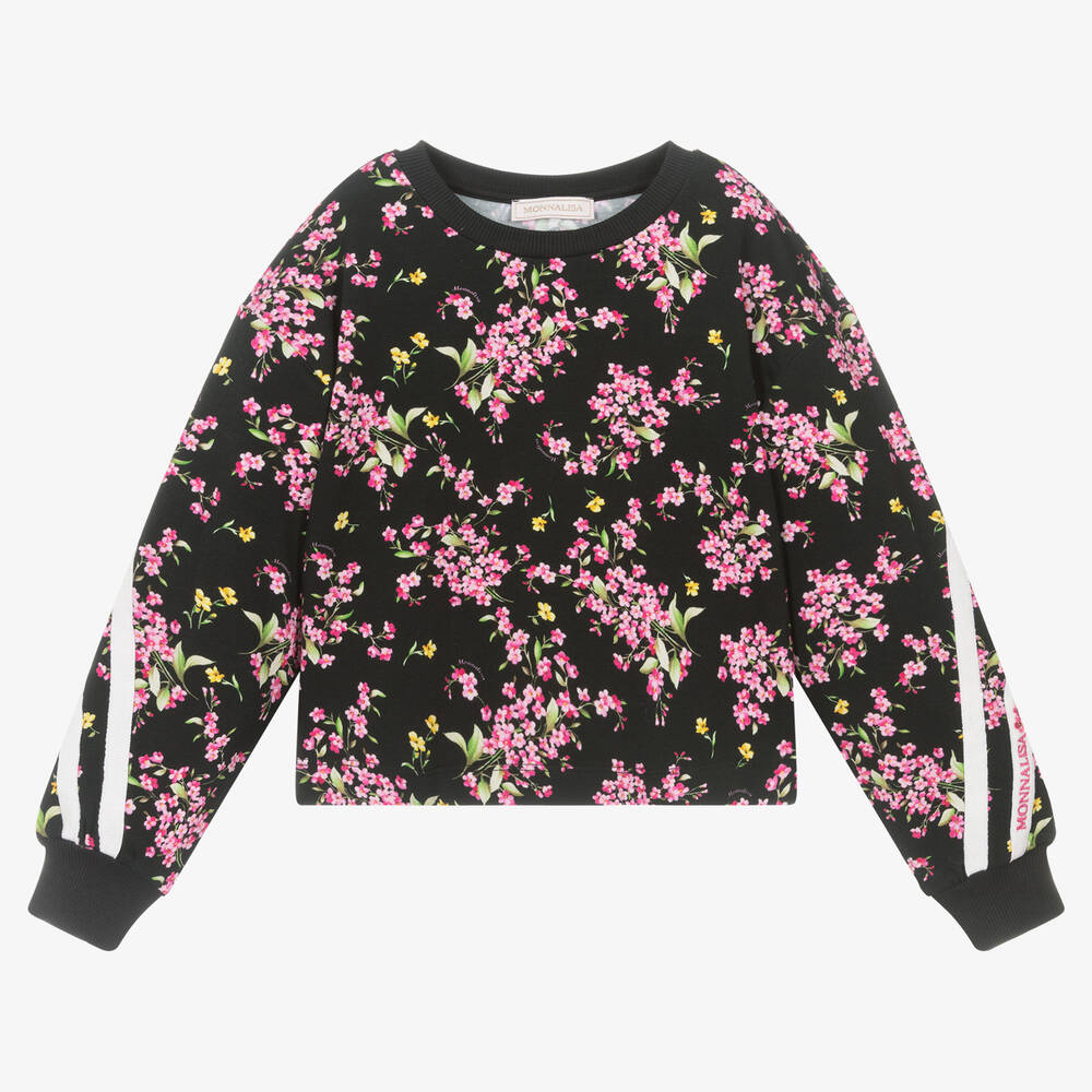 Monnalisa - Teen Girls Black Sweatshirt | Childrensalon