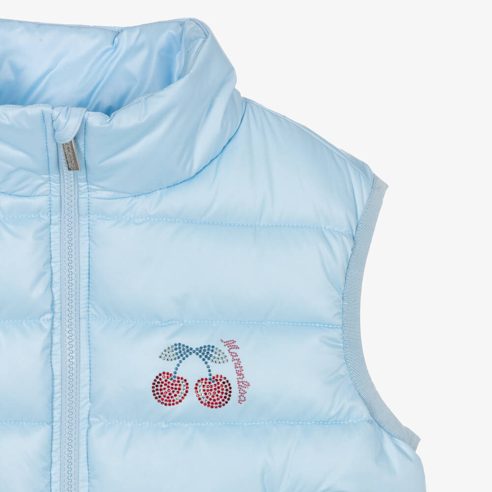 Girls blue gilet outlet