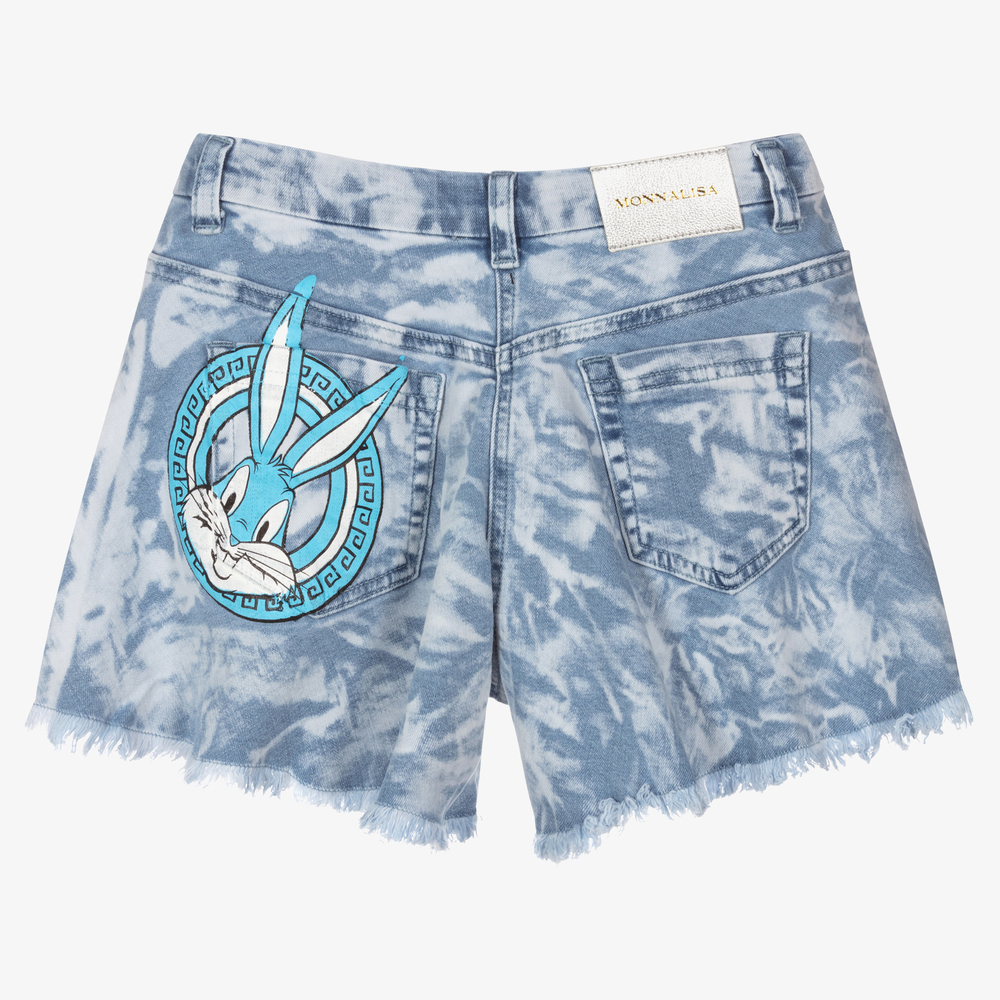 Monnalisa-Голубые джинсовые шорты для девочек-подростков | Childrensalon Outlet