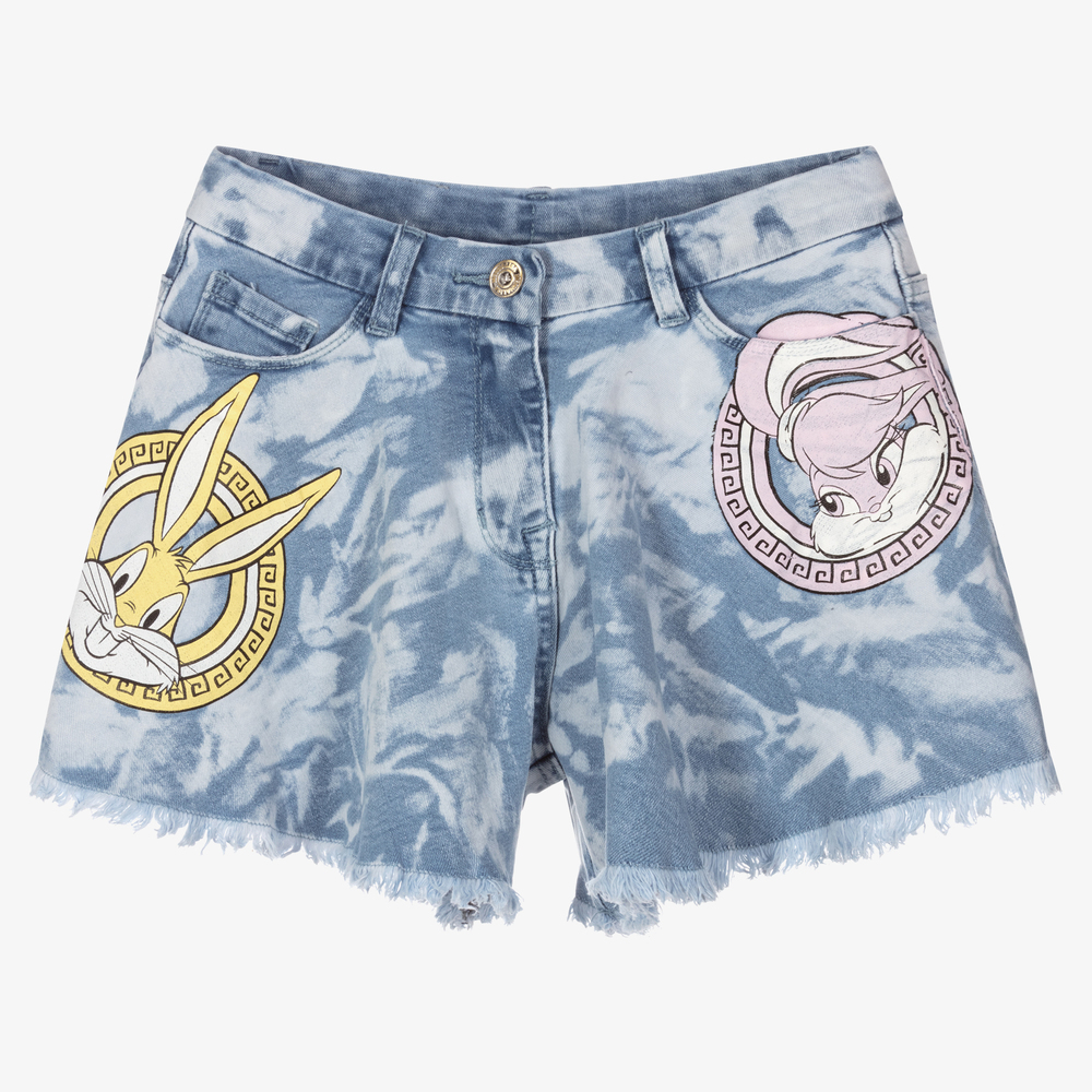 Monnalisa - Teen Girls Blue Denim Shorts | Childrensalon