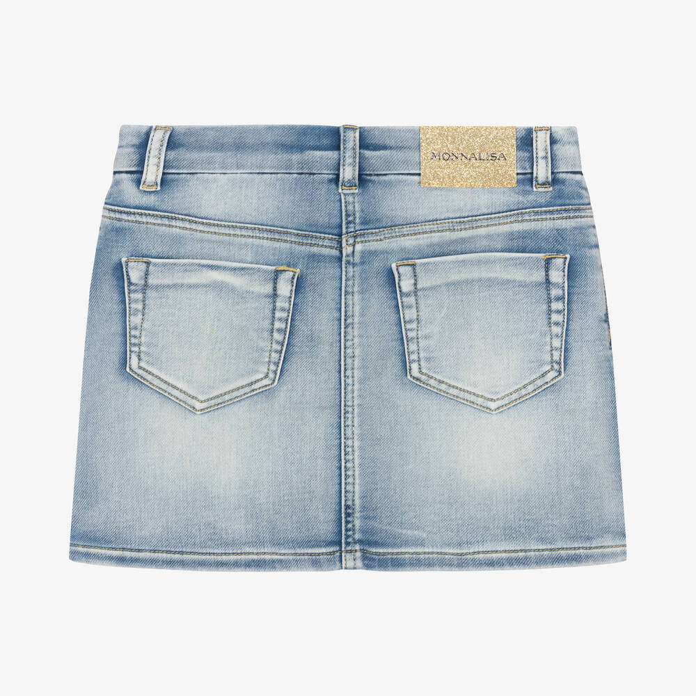 Monnalisa Jupe en jean brod e ado fille