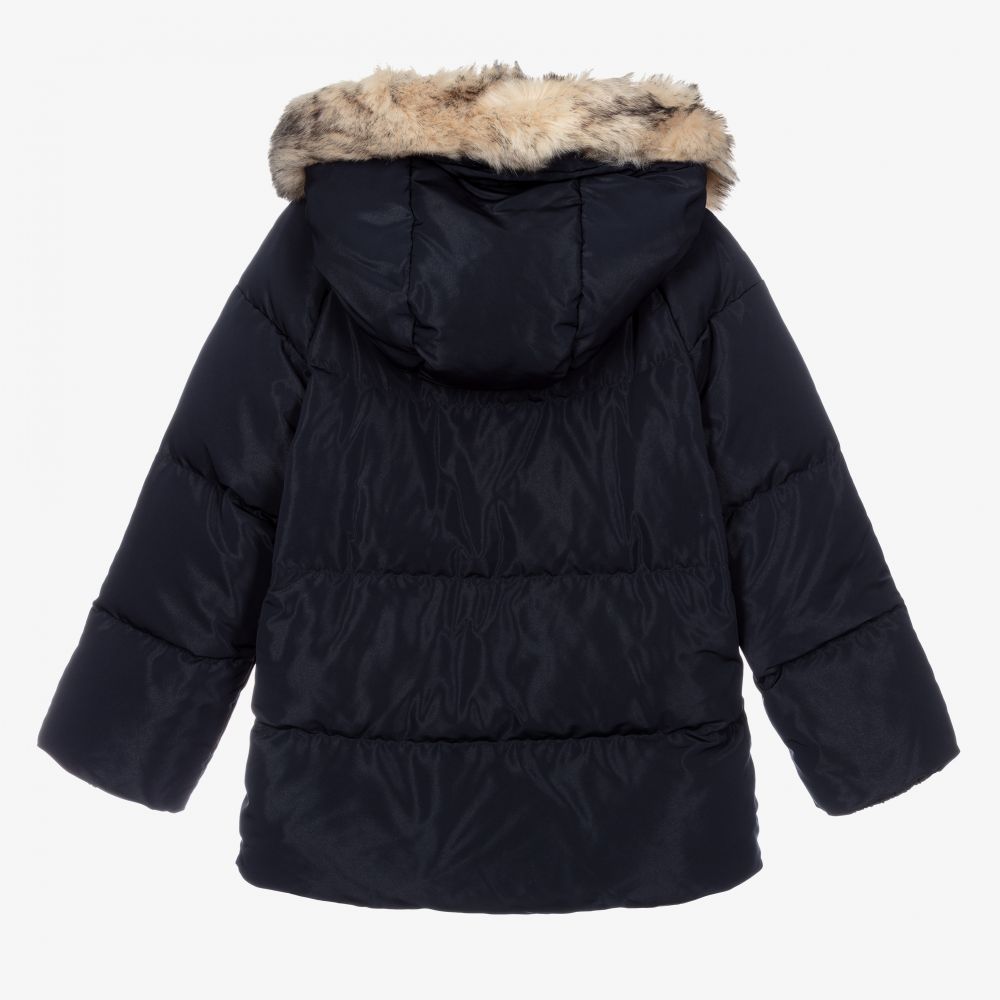 Monnalisa-Синий пуховик для подростков | Childrensalon Outlet