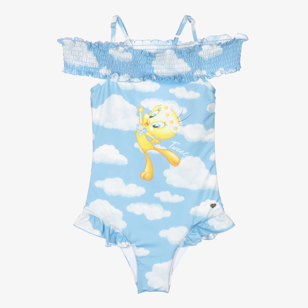 Monnalisa - Maillot de bain bleu Titi Ado | Childrensalon