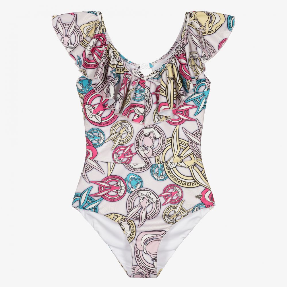 Monnalisa-Teen Girls Bugs Bunny Swimsuit | Childrensalon Outlet
