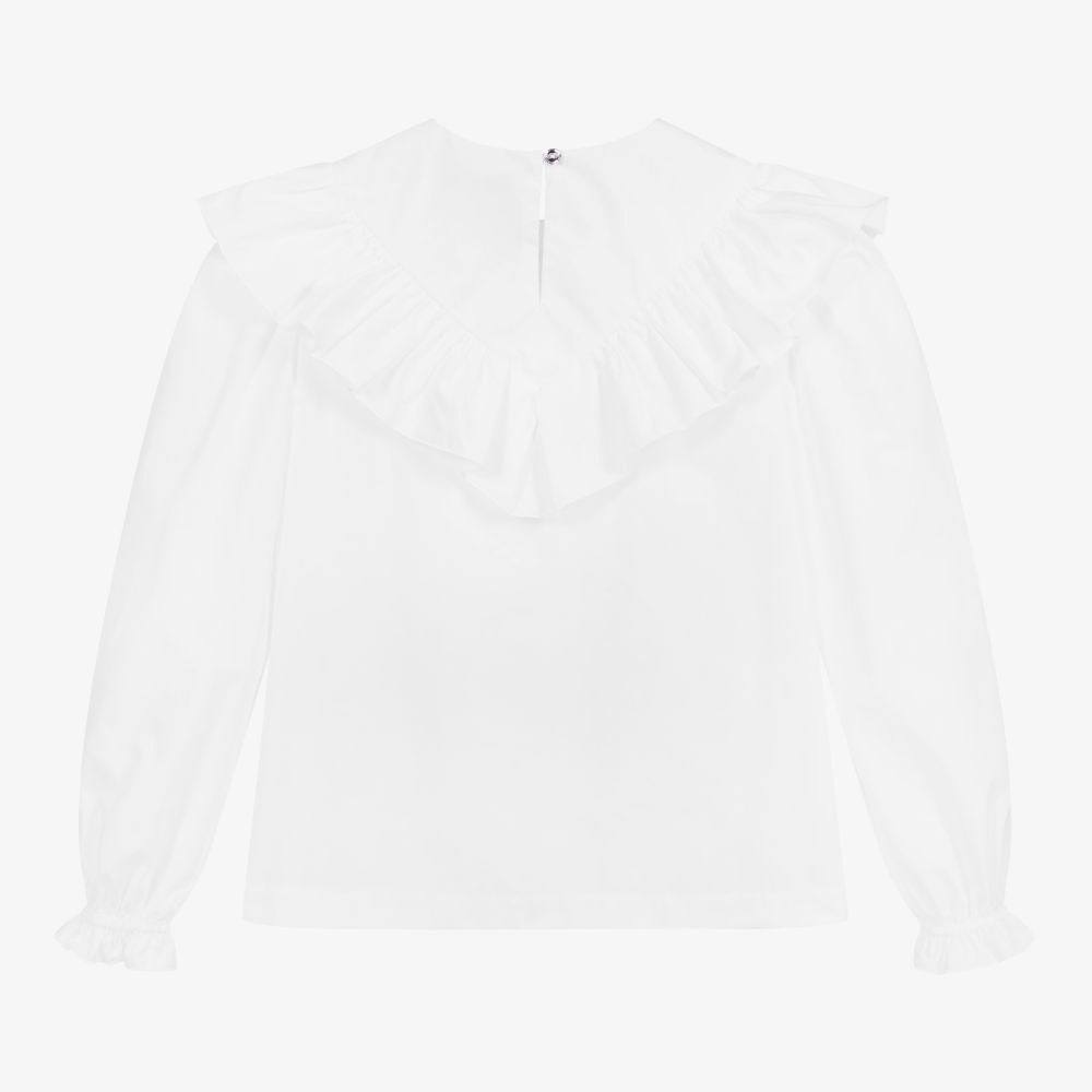 Monnalisa-Блузка с бантиком из стразов для подростков | Childrensalon Outlet