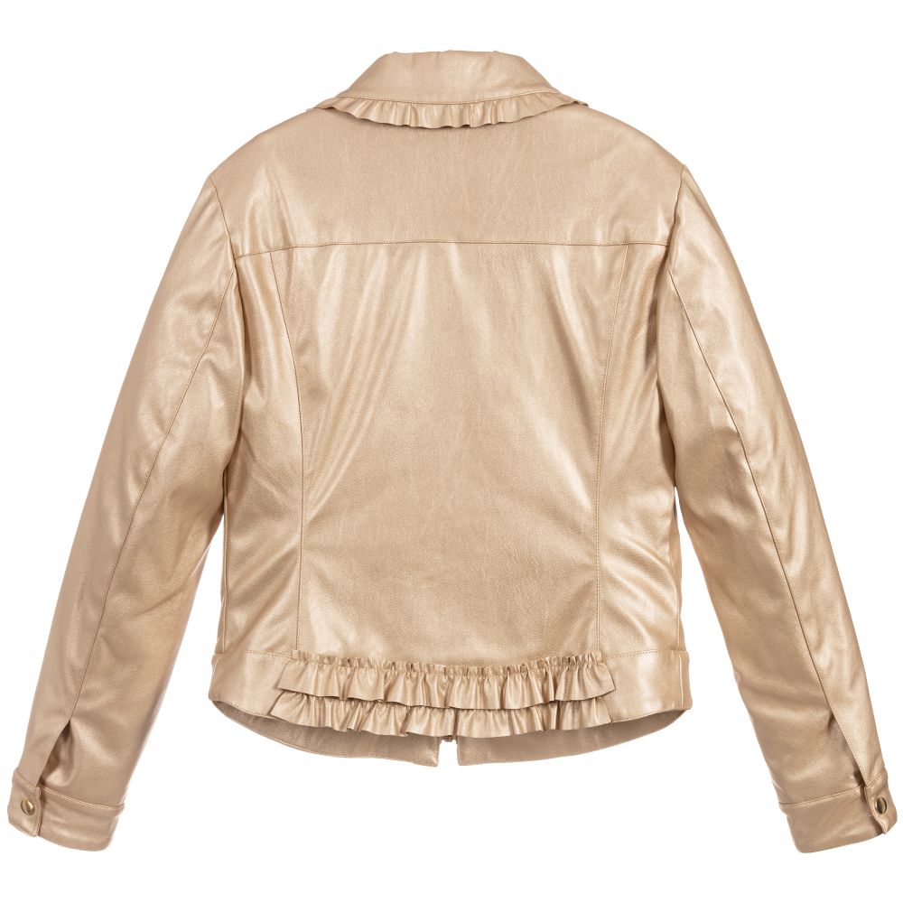 Girls faux leather jacket new arrivals